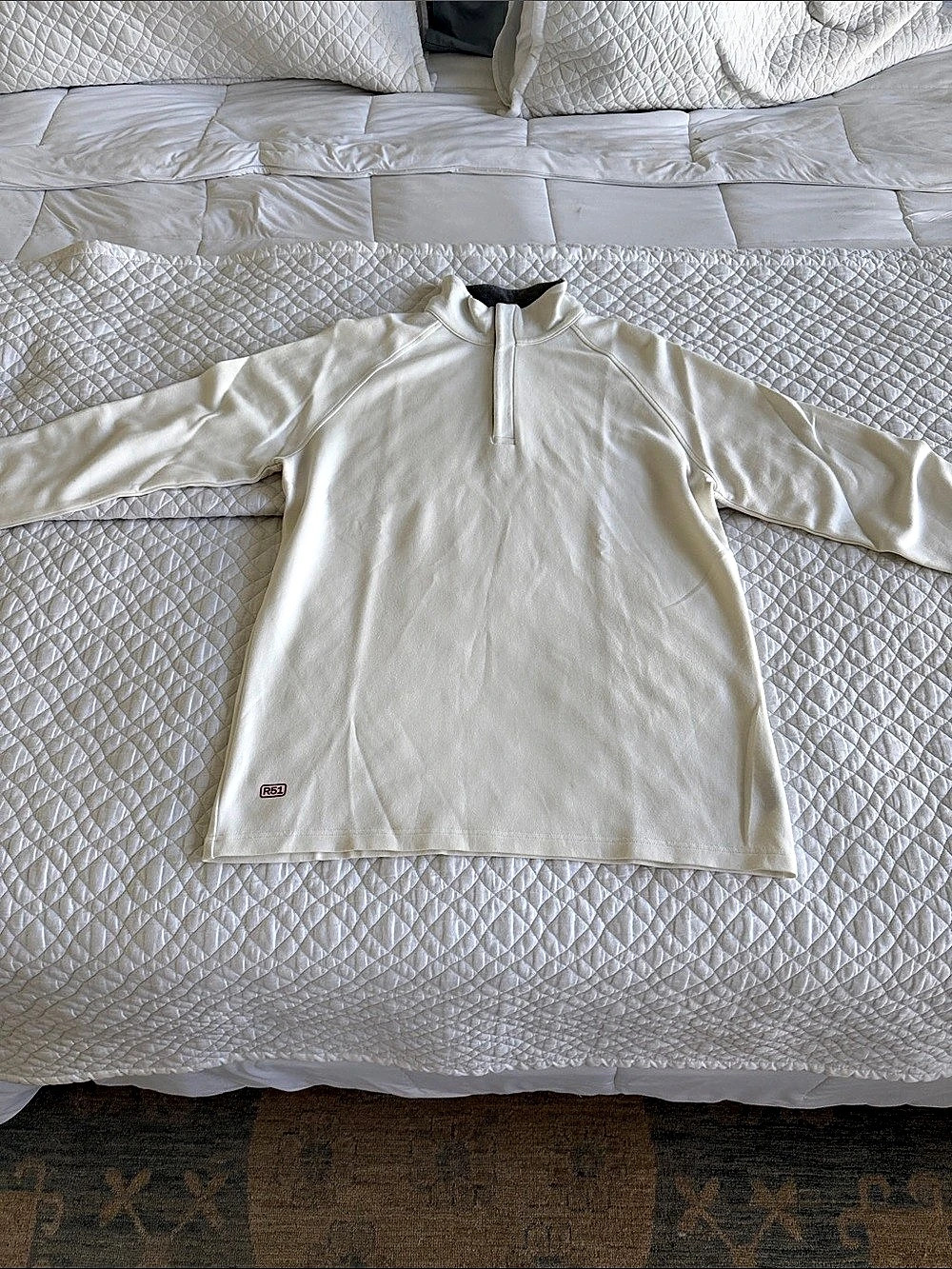 Rye 51 Voyager Q-Zip Quarter Zip Pullover White XXL Like New